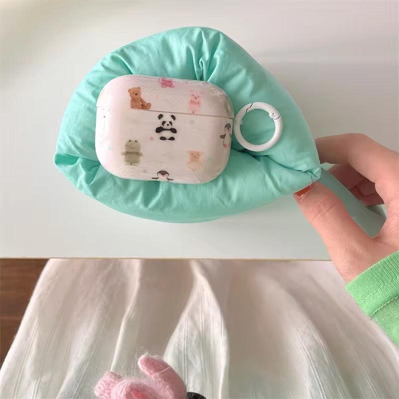 Cute Animals Panda Airpod Glossy Case