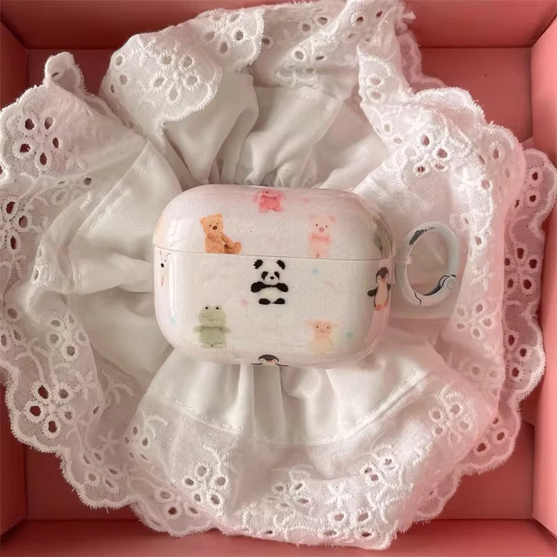 Cute Animals Panda Airpod Glossy Case