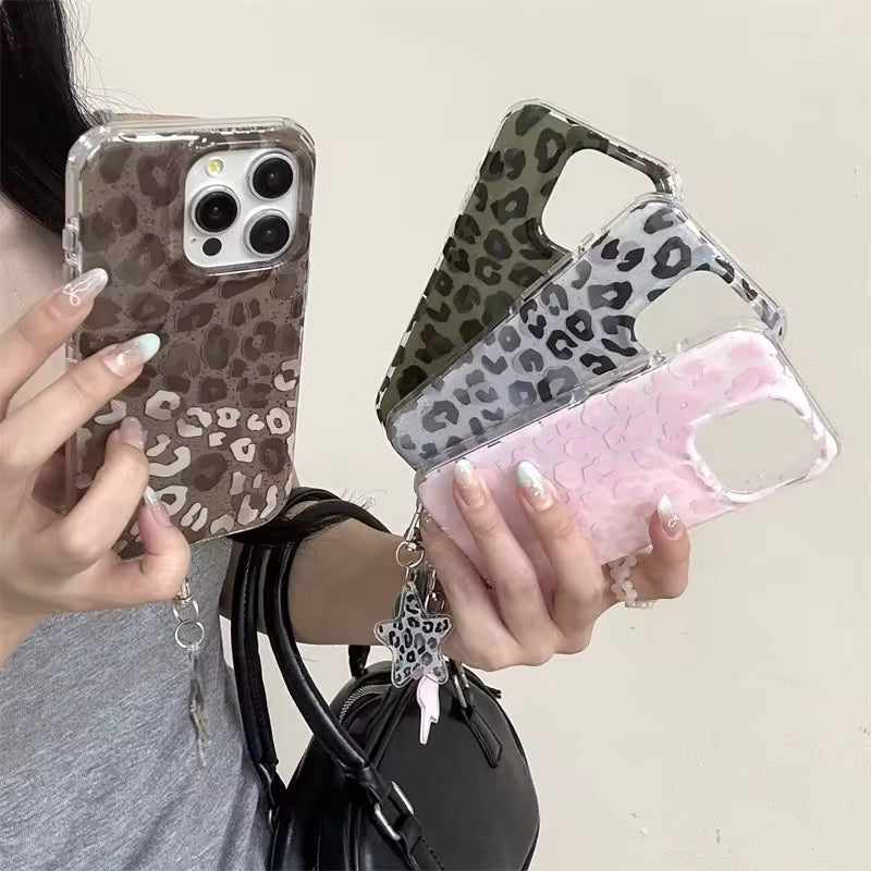 Leopard Star Charm Hanging iPhone Pre-Order Case