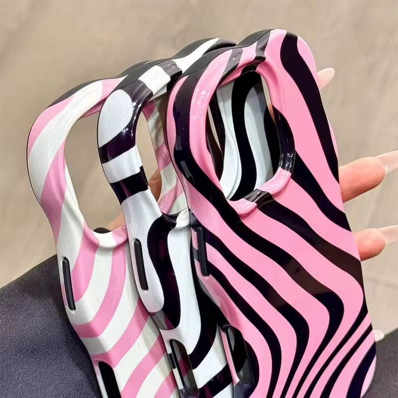 Subtle Waves Wavy Bumper Glossy Silicone iPhone Case