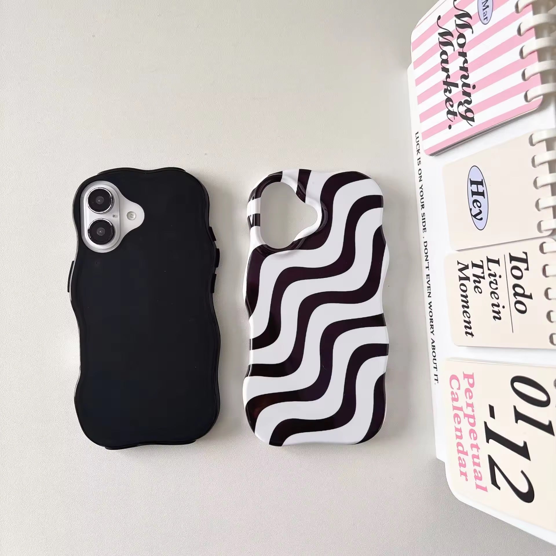 Subtle Waves Wavy Bumper Glossy Silicone iPhone Case