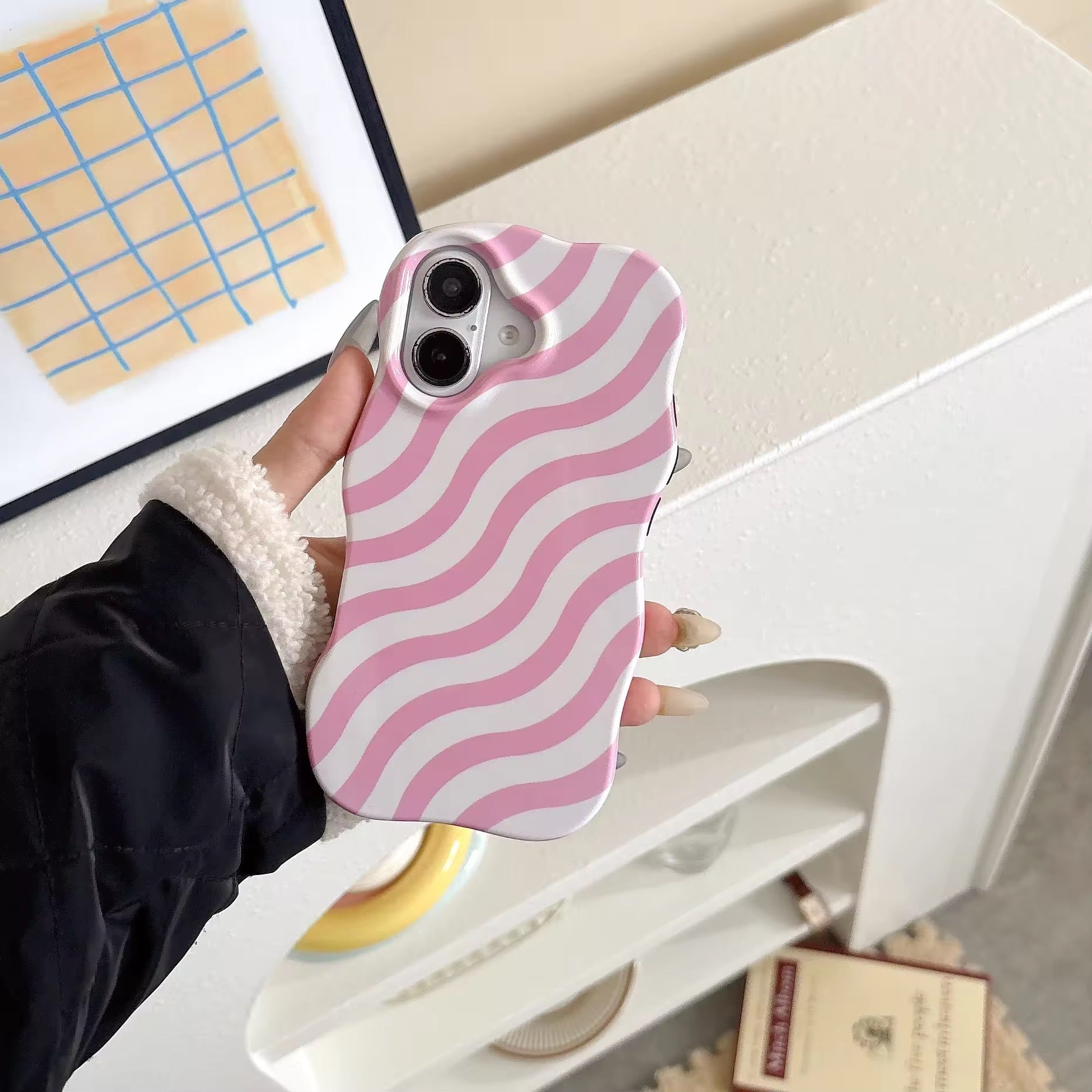 Subtle Waves Wavy Bumper Glossy Silicone iPhone Case