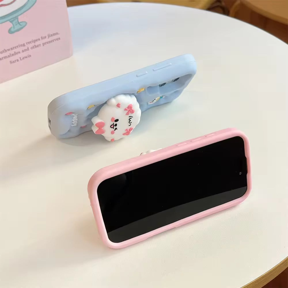 3D Samsung Kawaii Cartoon Puppy Pre-Order Rubber Silicone Case