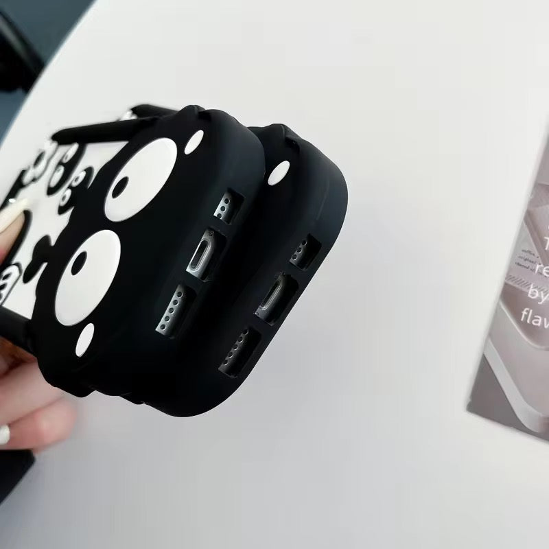 3D iPhone Samsung Redmi Black Coal Ball Pre-Order Rubber Silicone Case