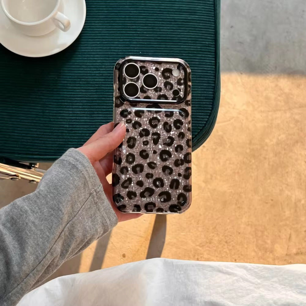 Leopard Print Bumper Protection Pre-Order Phone iPhone Case With Bracelet Lanyard