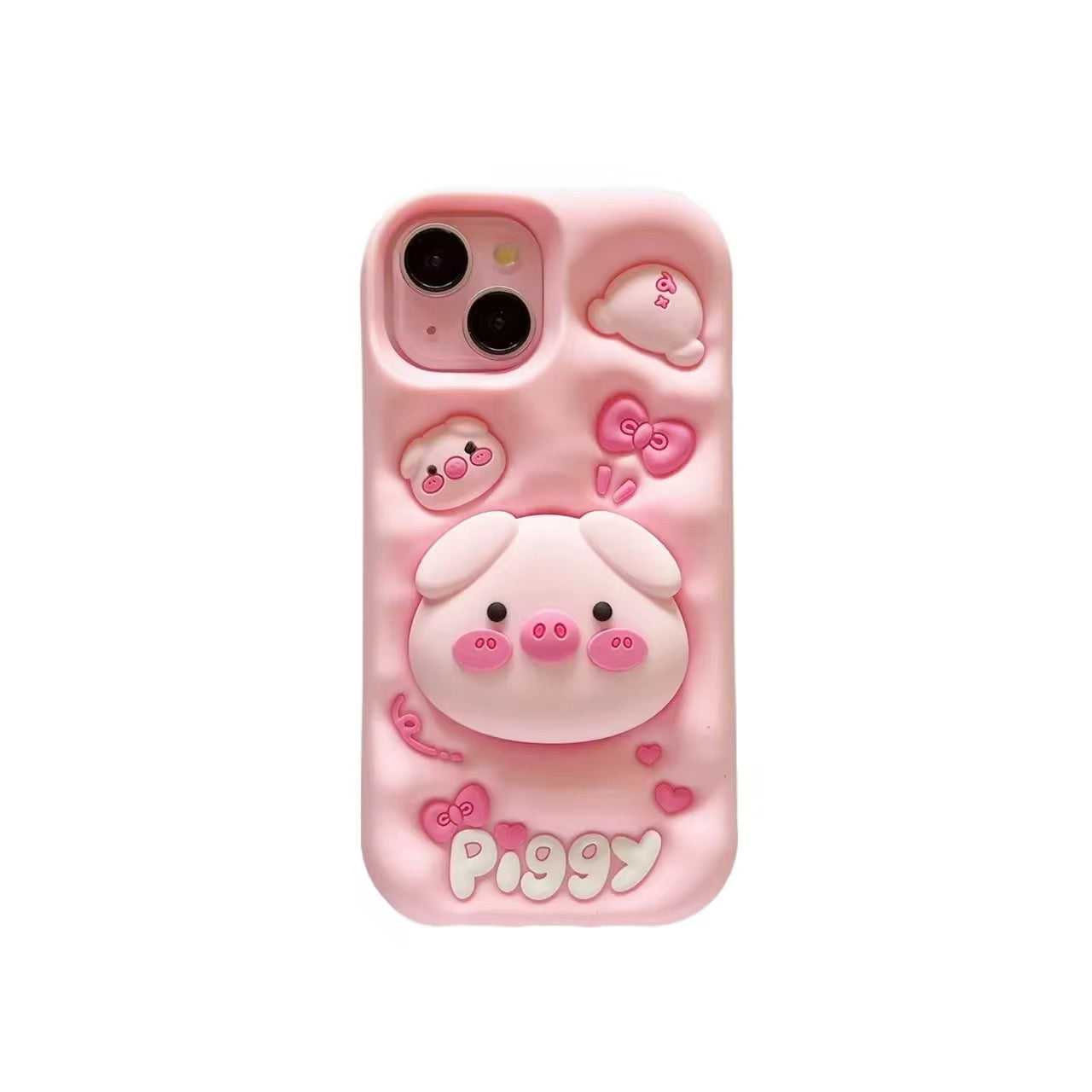 3D Samsung Kawaii Pink Cartoon Piggy Pre-Order Rubber Silicone Case
