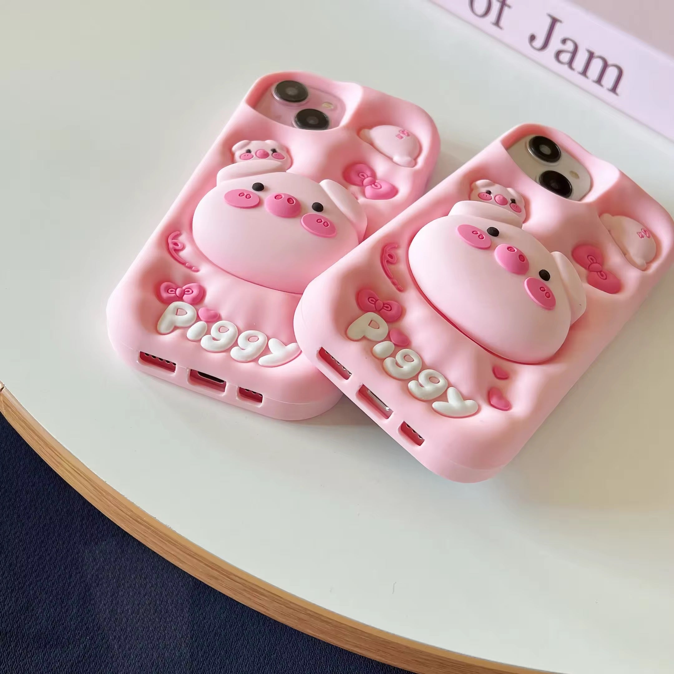 3D Samsung Kawaii Pink Cartoon Piggy Pre-Order Rubber Silicone Case