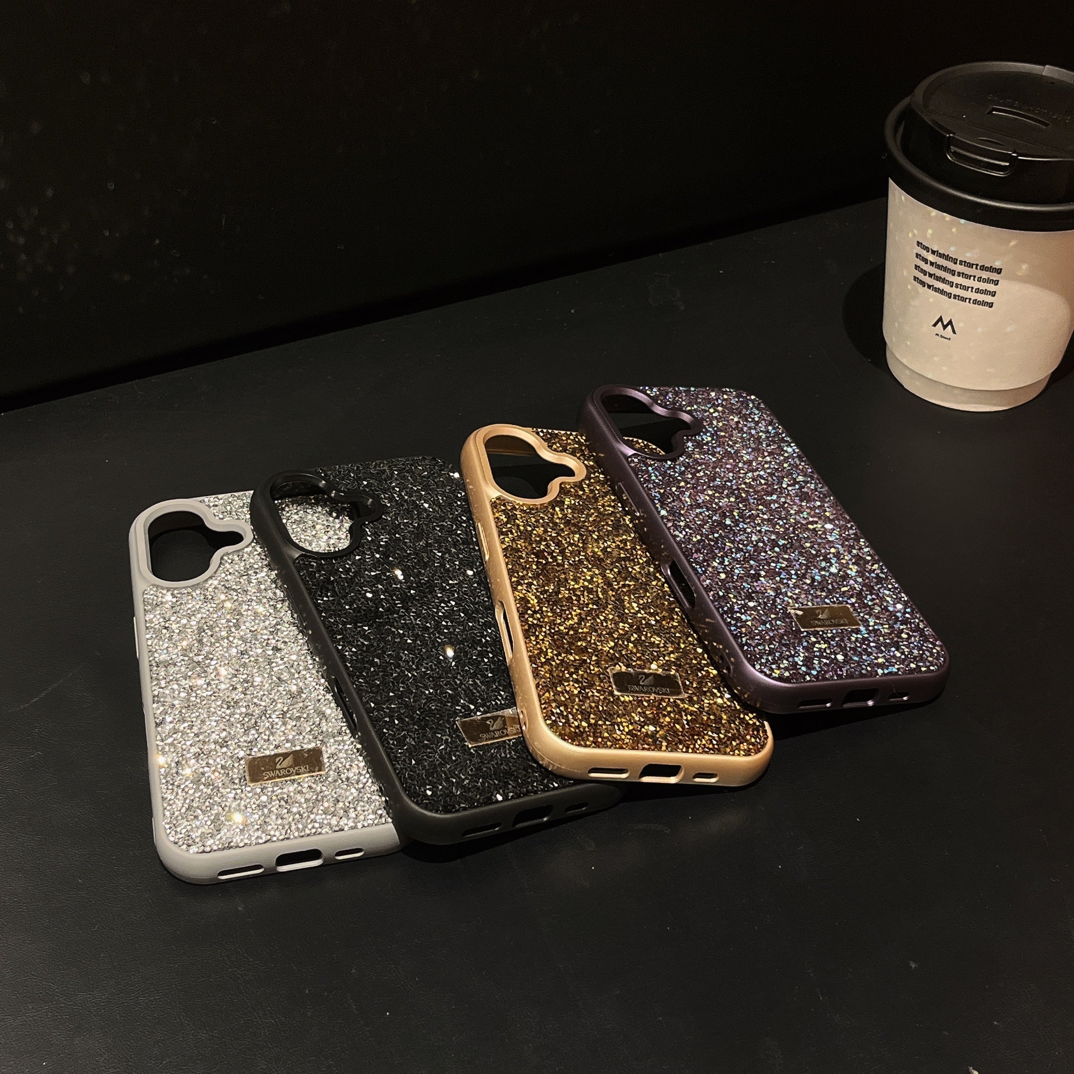 Premium Luxury Branded Rhinestone Diamond Glitter iPhone Samsung Silicone Pre-Order Case