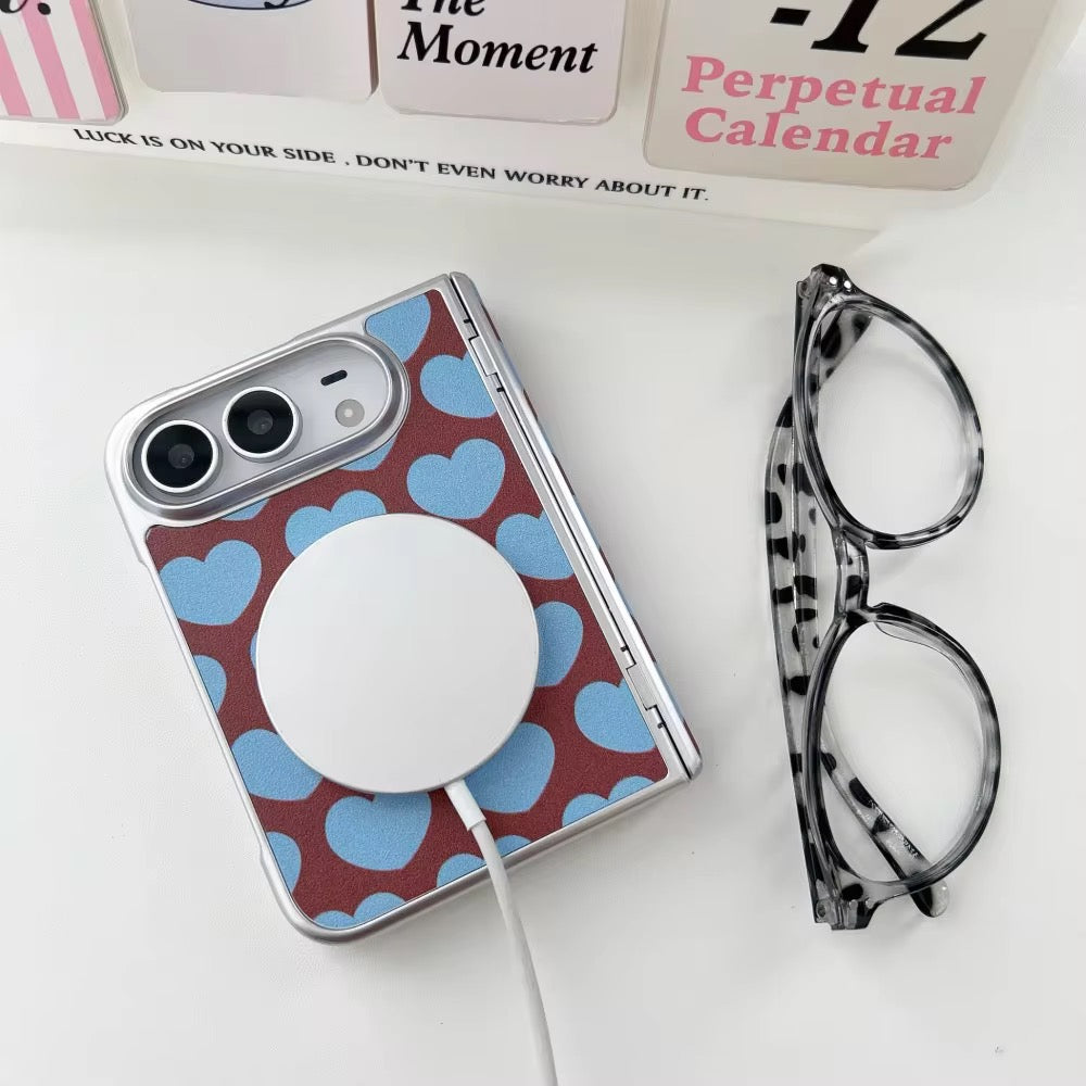 Elegant Hearts Deck Cards Magsafe iPhone Duo Fold Pre-Order iPhone Case