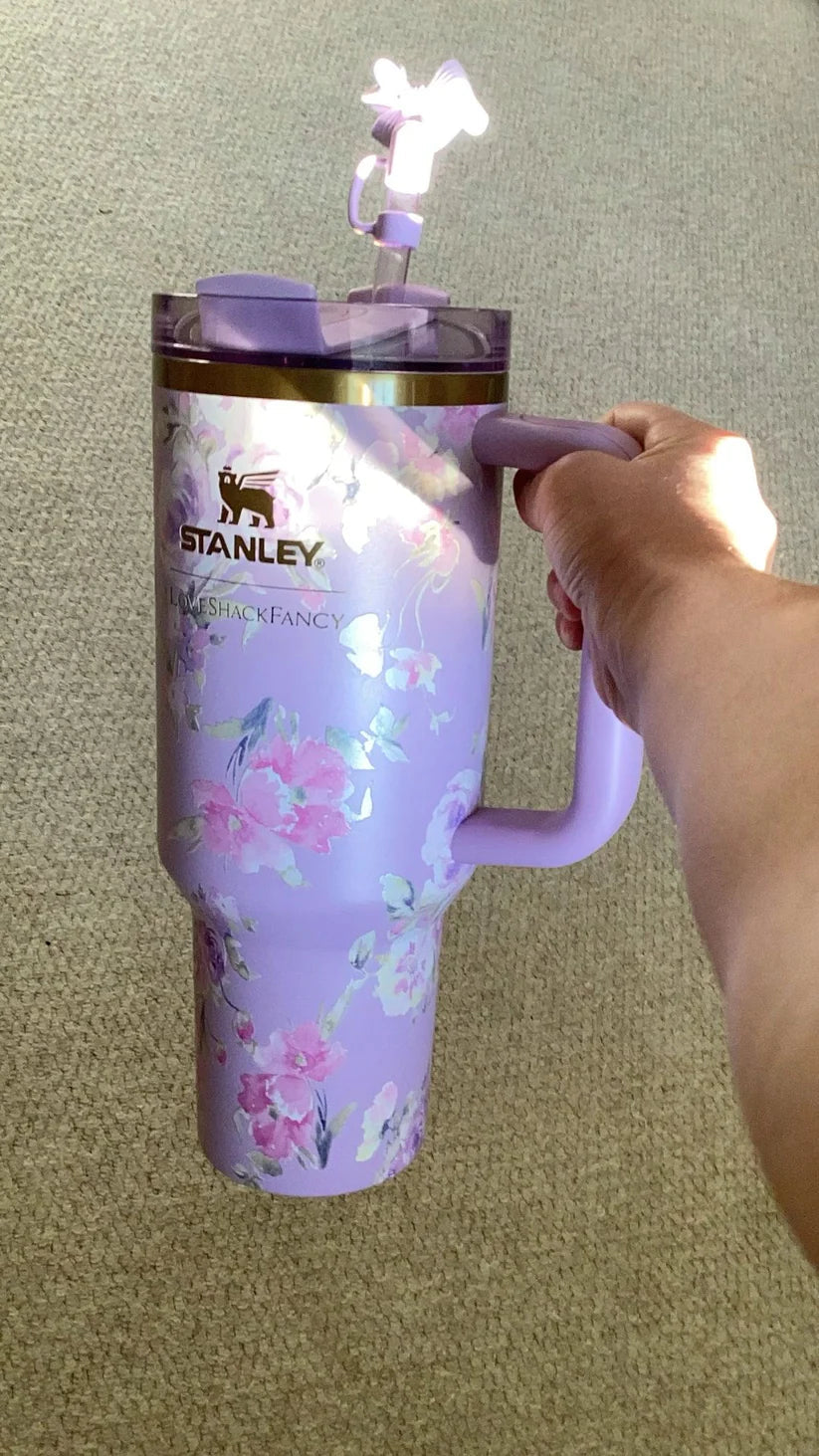 LoveShackFancy Tumbler Pre-Order The Quencher H2.0 Tumbler 40 OZ With Lid & Straw