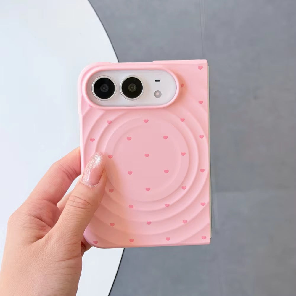 Korean Hearts Hard Magsafe Magnetic iPhone Duo Fold Pre-Order iPhone Case