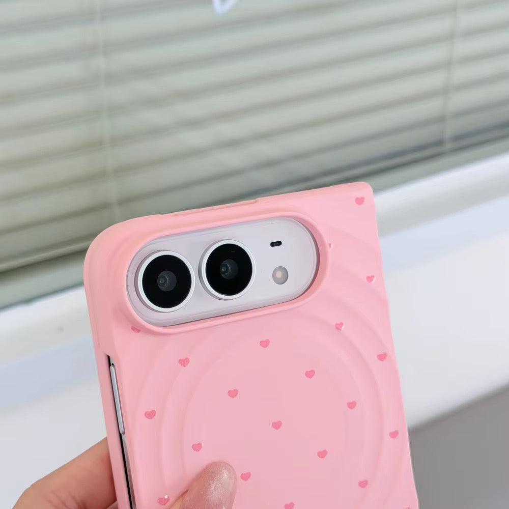 Korean Hearts Hard Magsafe Magnetic iPhone Duo Fold Pre-Order iPhone Case