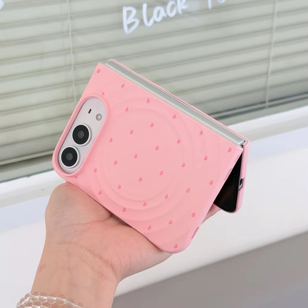 Korean Hearts Hard Magsafe Magnetic iPhone Duo Fold Pre-Order iPhone Case