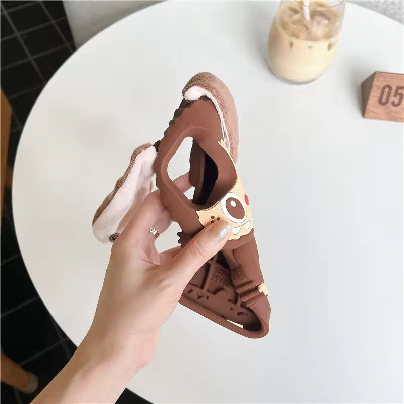 3D Labubu Ears Kawaii Trending Shockproof Rubber Silicone iPhone Case