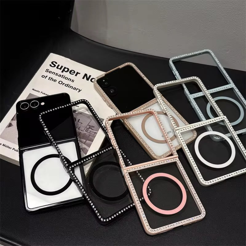 2in1 Anti-Fall Diamond Studded Samsung Z Flip Pre-Order Case