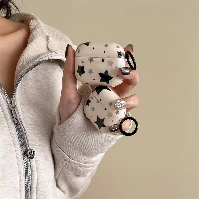 Korean Little Star Airpod Pre-Order Case With Round Ring