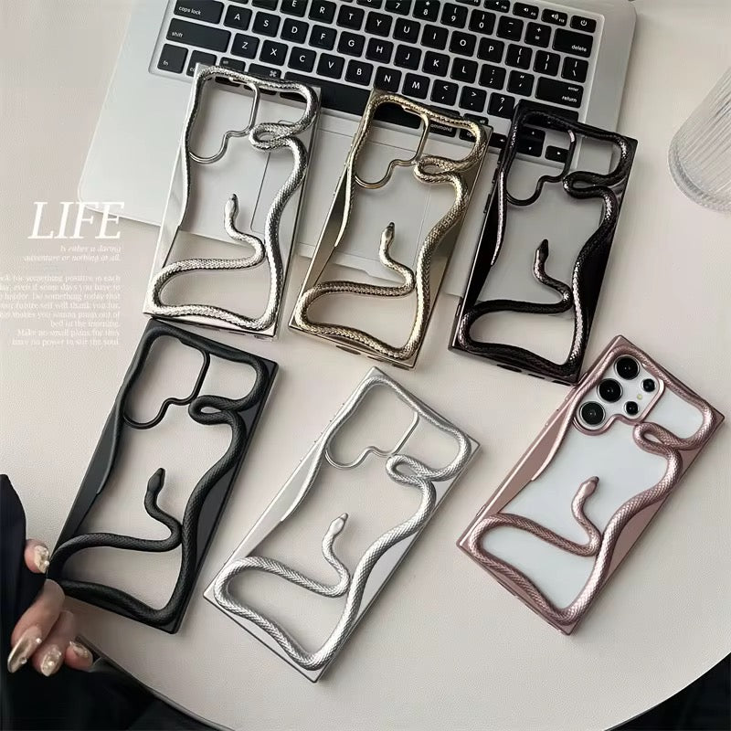 3D Luxury Snake Samsung Skeleton Bumper Designer Pre-Order Serpent Bumper Case