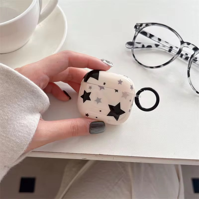 Korean Little Star Airpod Pre-Order Case With Round Ring