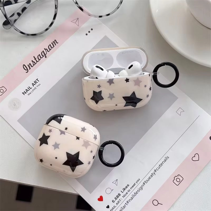 Korean Little Star Airpod Pre-Order Case With Round Ring