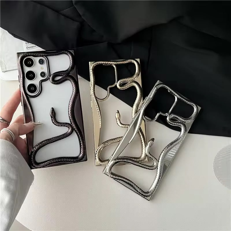 3D Luxury Snake Samsung Skeleton Bumper Designer Pre-Order Serpent Bumper Case