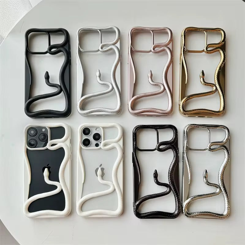 3D Luxury Snake iPhone Skeleton Bumper Designer Pre-Order Serpent Bumper Case