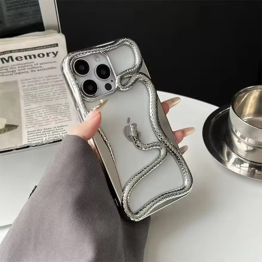 3D Luxury Snake iPhone Skeleton Bumper Designer Pre-Order Serpent Bumper Case