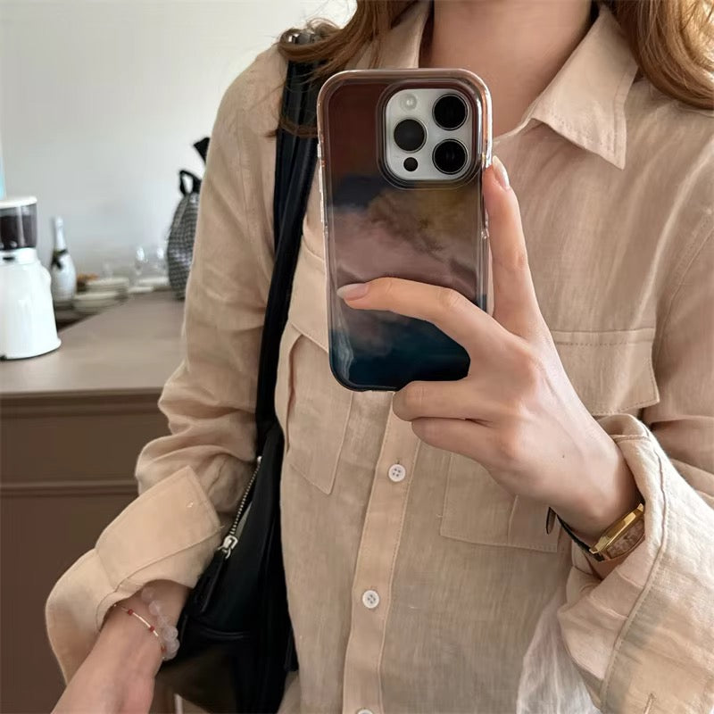 Abstract Aesthetic Brown Earth Shade Pre-Order iPhone Case