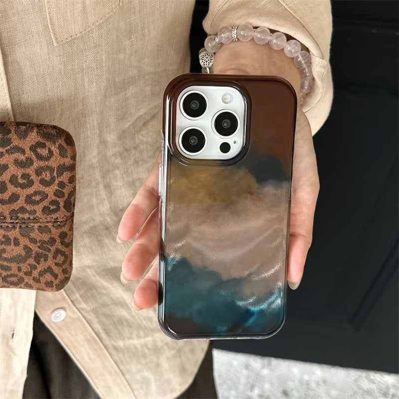 Abstract Aesthetic Brown Earth Shade Pre-Order iPhone Case