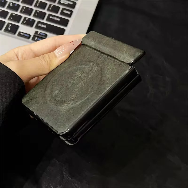 Magnetic Leather Fold Samsung Z Flip Pre-Order Case