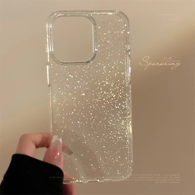 Glitter Shockproof Transparent iPhone Bling Clear Case