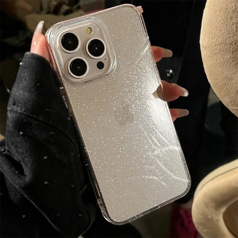 Glitter Shockproof Transparent iPhone Bling Clear Case