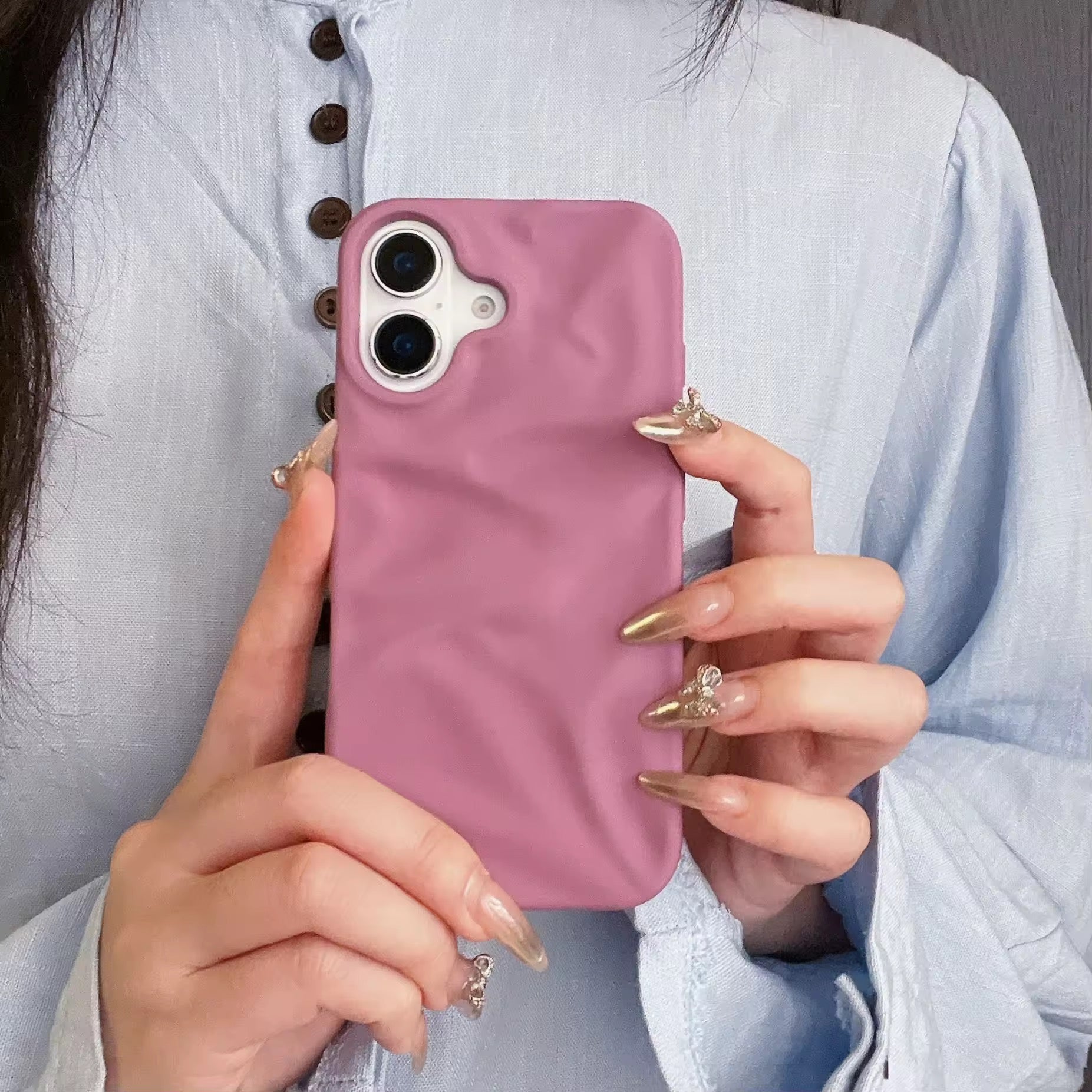 Matte Wrinkle Textured Pre-Order iPhone Silicone Case