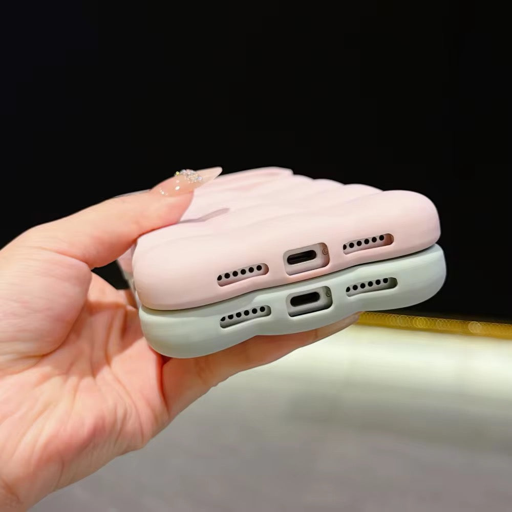Camera Lens Protection Fluffy Cloud Silicone Pre-Order iPhone Case