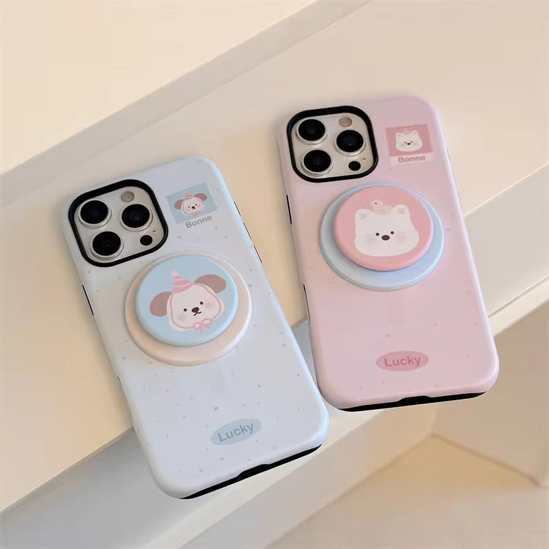 Cute Animal Korean Dog Penguin Magsafe Magnetic Phone Holder iPhone Pre-Order Case