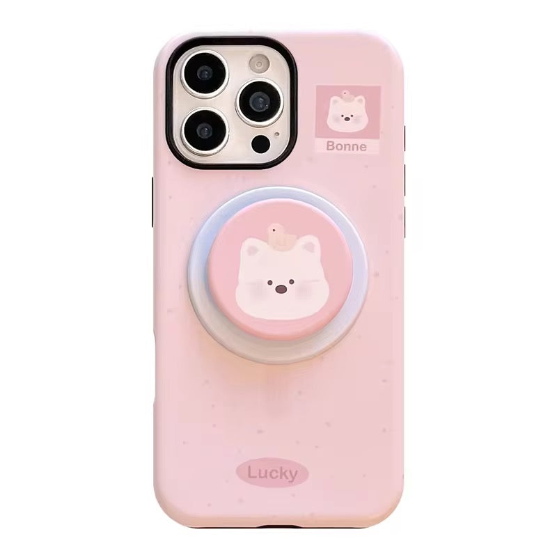 Cute Animal Korean Dog Penguin Magsafe Magnetic Phone Holder iPhone Pre-Order Case