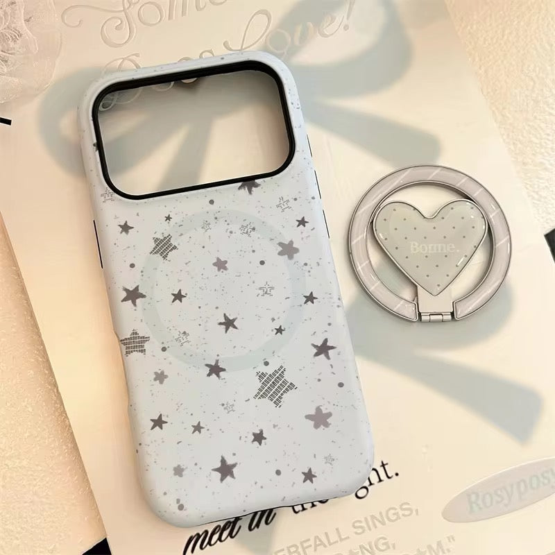 Blue Gray Graffiti Star Magsafe Magnetic Phone Holder iPhone Pre-Order Case