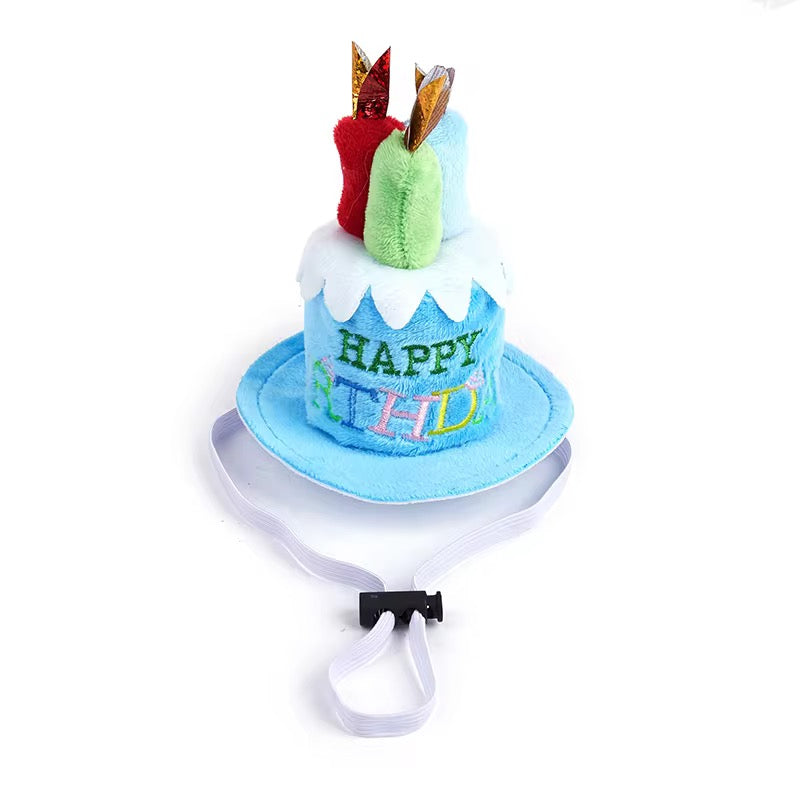 Pet Dog Cat Pre-Order Happy Birthday Party Candle Hat With Adjustable Band