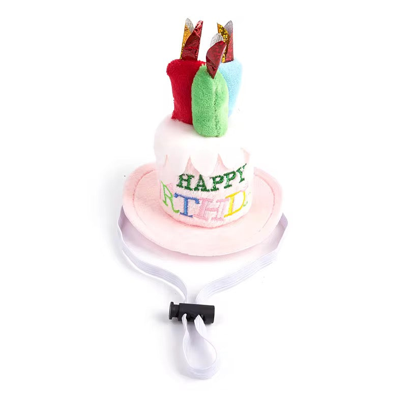 Pet Dog Cat Pre-Order Happy Birthday Party Candle Hat With Adjustable Band