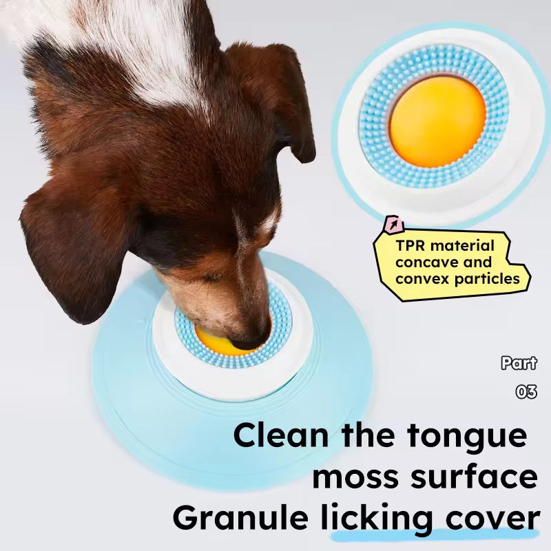 Pet Anti-Tipping Slow Feeding Pre-Order Dog Cat Licking Fun Feeder Bowl
