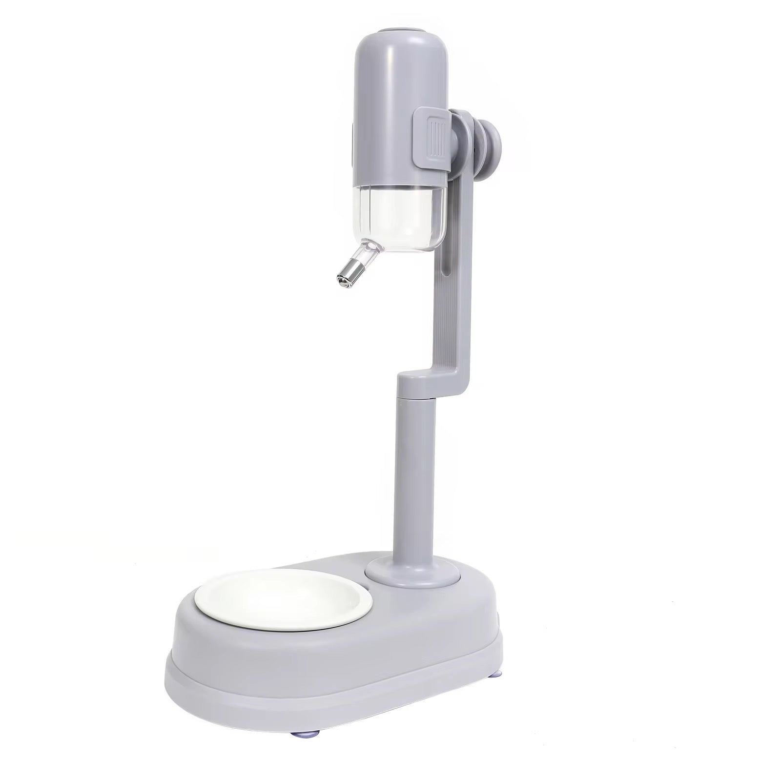 Pet Dog Cat 2 in 1 Pre-Order Multifunctional Feeding & Water Station With Ceramic & Stainless Steel Bowl