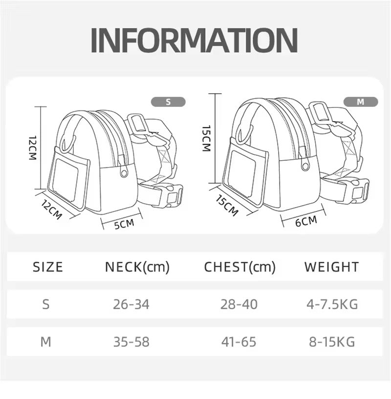 Pet Travel Hiking Dog Bagpack Pre-Order Adjustable Buckle Bag For Small & Medium Dogs