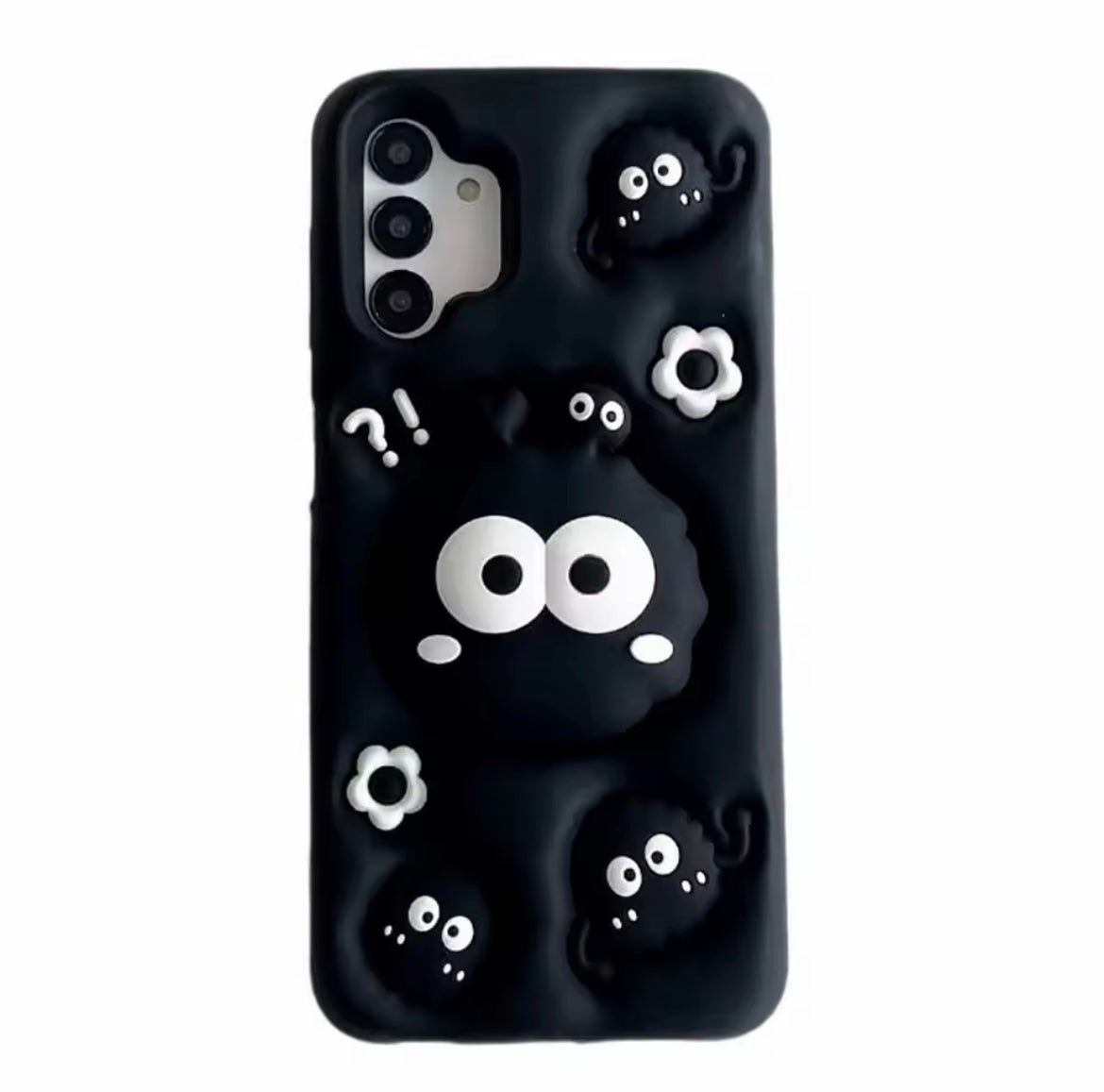 3D Samsung Black Monster  Pre-Order Phone Holder Stand Rubber Silicone Case