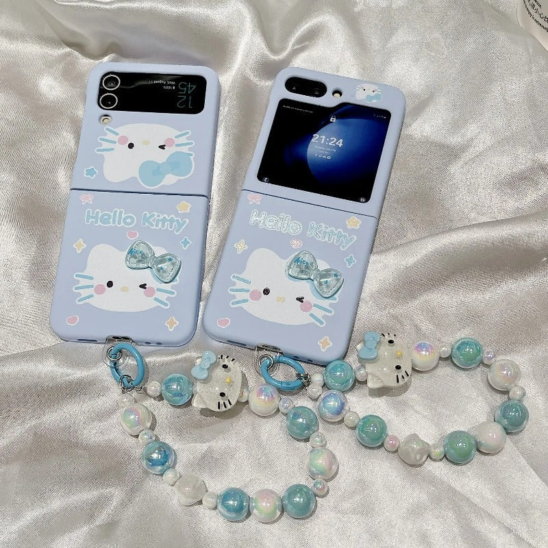 Hello Kitty Samsung Z Flip Blue Lanyard Bracelet Pre-Order Cases