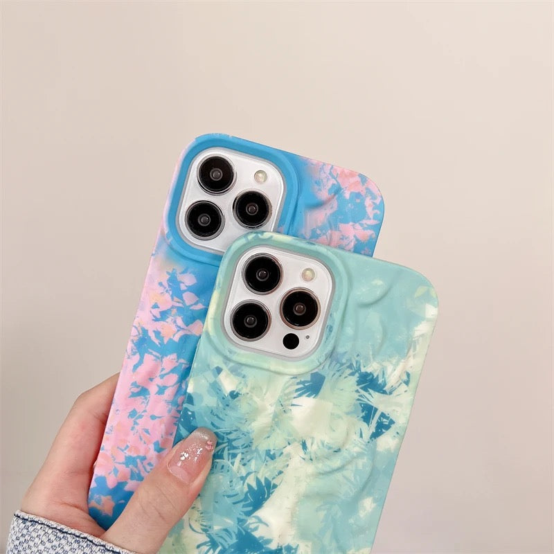 Blue Shaded Aesthetic Textured iPhone Pre-Order Case