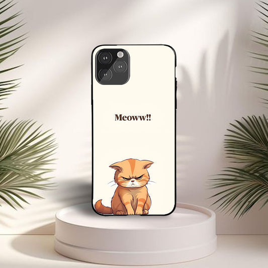 I Am Very Angry Kitty Custom Glossy Metal Bumper Case