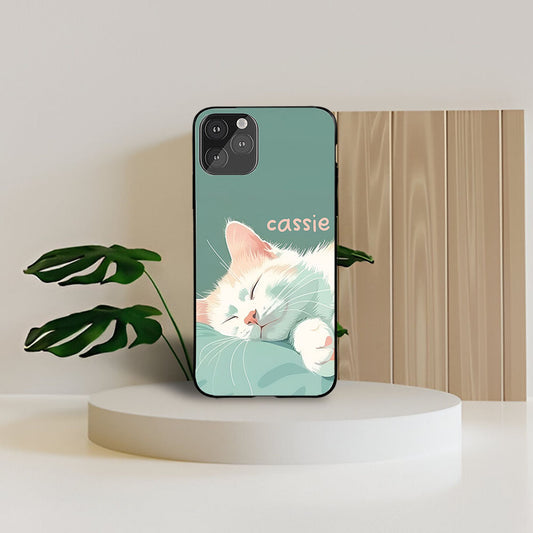 Purrfect Dream Cats Custom Glossy Metal Bumper Case