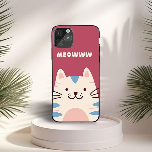 Meow Vibes Custom Glossy Metal Bumper Case