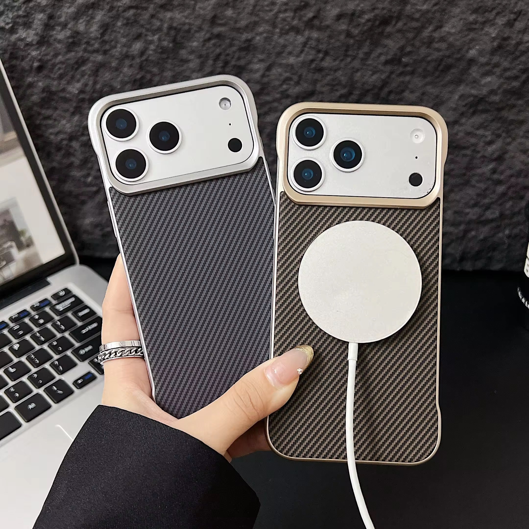 Premium Rimless Leather Magnetic Pre-Order Luxury Case