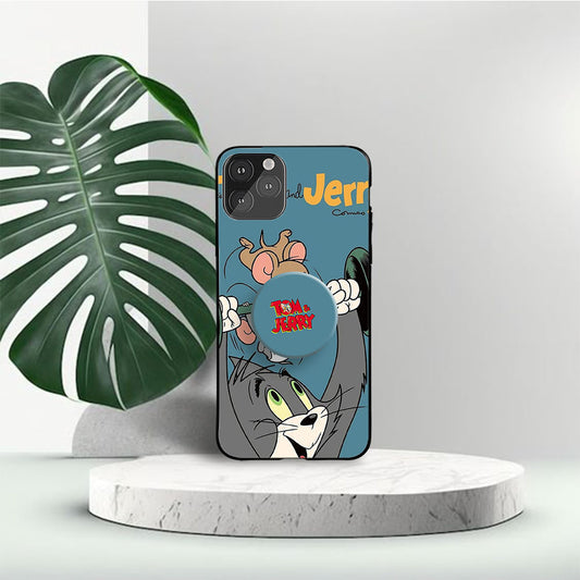 Tom Play With Jerry Phone Holder Glossy Metal Bumper Case