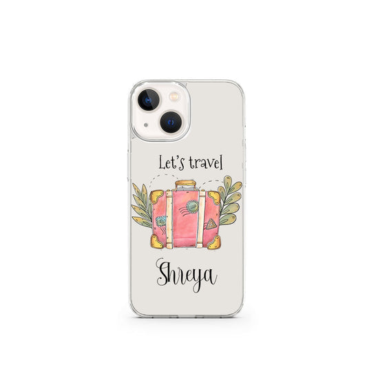 Travel Name Clear Transparent Custom Slim Soft Cases